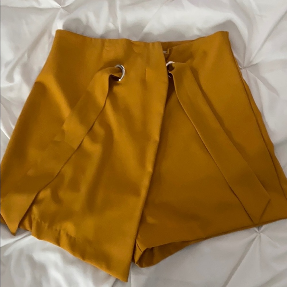 mustard orange Skort/short
